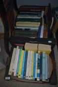 An assortment of books, of mixed interest including bird watching and British travel.