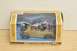 A 1974 Britains model, 9785 Afrika Korps Scout Car, in original window display box with card insert,