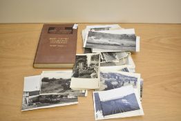 A collection of black & white Railway Related Photographs, mixed sizes including postcard size and