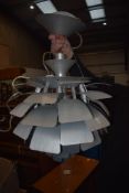 A contemporary ceiling light, after Poul Henningsen, Artichoke design