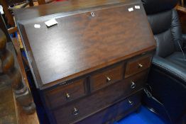 A vintage stag mahogany bureau