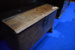 A period oak kist of small proportions, approx. 71 x 38 x 46cm