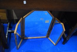 A modern triptych dressing table mirror, height approx. 57cm