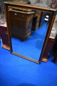 A modern mirror approx 97 x 65cm