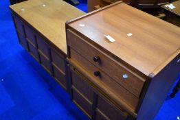 Two vintage teak Nathan units