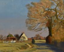Dennis Robinson (20th Century), acrylic, 'Smuggler's Cottage', signed to the lower left, framed,
