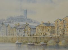 *Local Interest - After Mario Ottonello (1929-2012, Italian), coloured prints, 'The Old Cottages'