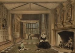After Joseph Nash (1809-1878, British), Six coloured prints, Five architectural interpretations