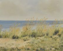 Graham Dodd (b.1933, British), pastel on paper, 'River Windrush & Church', Cotswolds, signed and