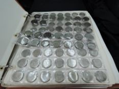 A GB Coin Album, Georgian to Elizabeth II, Shilling to Double Florin, Silver and Cupro-Nickel,