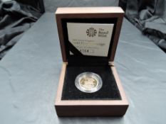 A Royal Mint United Kingdom 2008 Queen Elizabeth II Gold Proof Sovereign, in plastic capsule,
