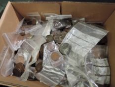 A large collection of GB Copper Coins, Pennies, Half Pennies and Farthings, Georgian up to Elizabeth