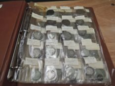 A Mainly GB Silver Coin Album, mainly pre 1920, approx 28oz of Silver, 3p to Half Crown, approx 22 x
