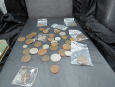 A small collection of Australia and New Zealand Copper Coins, Pennies and Half Pence, Australia