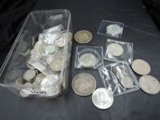 A collection of USA Coins, mainly Silver and Cupro-Nickel Coins, 1 Dime - 1 Dollar, (1921 x2 both