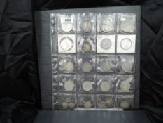 A collection of German Coins in two plastic Coin Sheets, approx 40 Coins including Silver, early