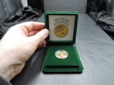 A Royal Mint United Kingdom 1980 Queen Elizabeth II Gold Proof Sovereign, in plastic capsule and