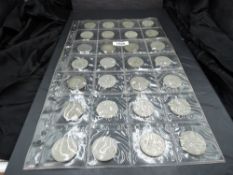 A collection of GB Silver Half Crowns, 1907-1946, 28 in total, better coin seen, 1924 & 1930 seen,