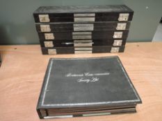 A Complete Set of BCS Britannia Commemorative Society LTD .999 Fine Silver Proof Commemorative