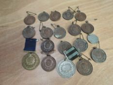 Sixteen early 20th century (1902-1910) Borough of Kendal Elementary School Perfect Attendance Medals