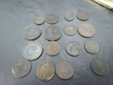 A collection of Irish Copper Coins, Farthing, Half Penny and Penny, 18th and 19th century, good