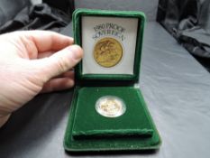 A Royal Mint United Kingdom 1980 Queen Elizabeth II Gold Proof Sovereign, in plastic capsule and
