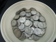 A collection of GB Silver Shillings, mainly 1920-1946, pre 1920 Shillings seen, approx 14oz of