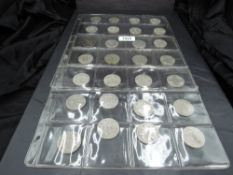 A collection of 28 GB Silver Florins, Queen Victoria to 1964, 5 pre 1920, 1907 Edward VII Seen,