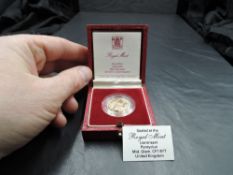 A Royal Mint United Kingdom 1987 Queen Elizabeth II Gold Proof Sovereign, in plastic capsule and