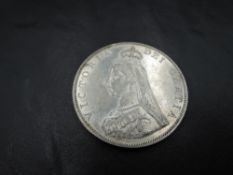 A 1887 Queen Victoria Silver Double Florin, Jubilee Bust, in very good condition, needs viewing
