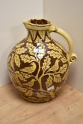 A Castle Douglas studio pottery Harvest sgraffito jug, by Doug Fitch (Scottish, contemporary),