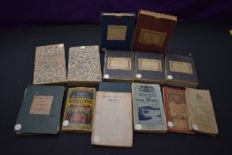Maps. Local interest. A selection of folding linen-backed maps, majority relating to Sedbergh, its