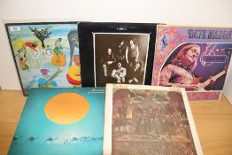 A lot of 11 albums - The Band , Rolling Stones , Family and more - rock , progressive interest -