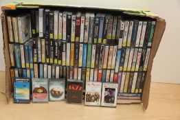 A large quantity of cassette tapes , rock , pop , country , 1960's and more on offer here -