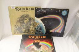 A VG/VG lot of albums by Rainbow - rock interest