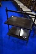 A late 19th or early 20th Century folding cake stand of large proportions, dimensions approx. W52