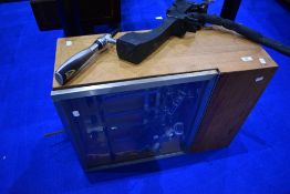 A vintage brewery optic cabinet / cooler and a Guinness beer pump.