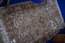 A Belgian style fireside rug, approx. 156 x 94cm