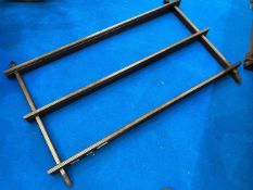 A vintage wall rack, width approx. 104cm
