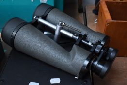 A pair of Opticron 30x80 Large field glasses Binoculars with case and tripod mounting
