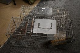 2 x humane rabbit traps