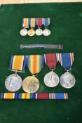 A group of Four Medals to CAPT.A.TILLOTSON, WWI British War Medal 1914-20, Victory Medal, George V