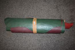 A collection of pieces of multi coloured leather, for crafts and projects etc, various colours and