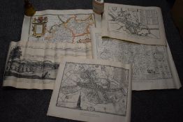 A collection of ephemera, including maps and prints, of Coventry and Derby interest etc.