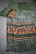 A pair of 1930s chenille curtains.