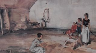 After Sir William Russell Flint RA ROI (1880-1969, British), Four coloured prints, comprising '