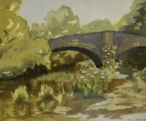 Roona Somervell (20th Century), watercolour, The River Kent, signed to the lower right, framed,
