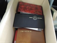 GB & WORLD COLLECTION OF COVERS & FIRST DAY COVER TO 2000's IN 11 VOLUMES Box with a somewhat