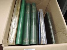 BOX WITH 6 x BRITISH COMMONWEALTH STAMP COLLECTIONS Box with 6 Commonwealth collections, with