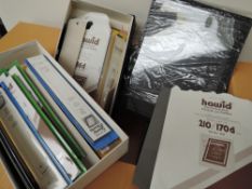 STAMP ACCESSORIES - LARGE BOX OF STAMP MOUNTS, HAWID, LIGHTHOUSE ETC. Box full of various mounts